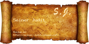 Seiner Judit névjegykártya